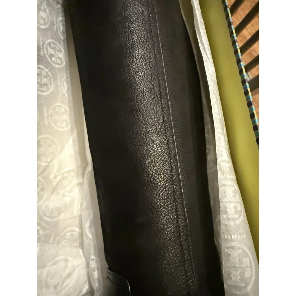 Tory Burch Simone over the knee‎ boot black leather equestrian preppy Sz-8 575$